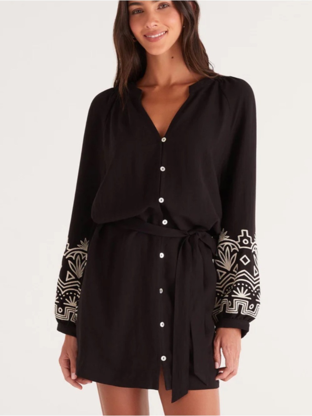 NWT Z SUPPLY Malia Embroidered Mini Dress Size Small